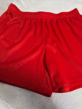 CHAMPION RED MESH BASKETBALL STYLE SHORTS SIZE SMALL